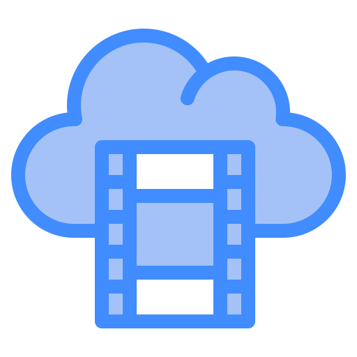 Cloud service Generic Blue icon