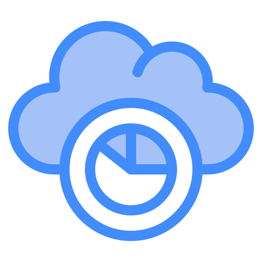 Cloud storage Generic Blue icon