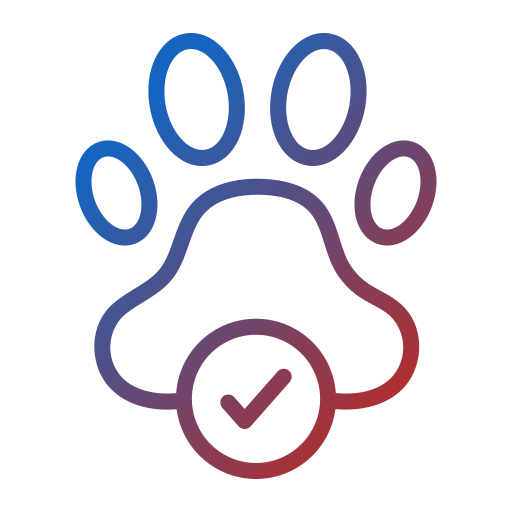 Pets allowed Generic Gradient icon