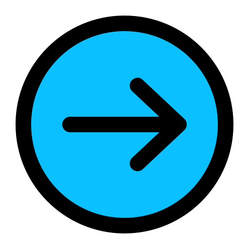 flecha correcta Generic Outline Color icono