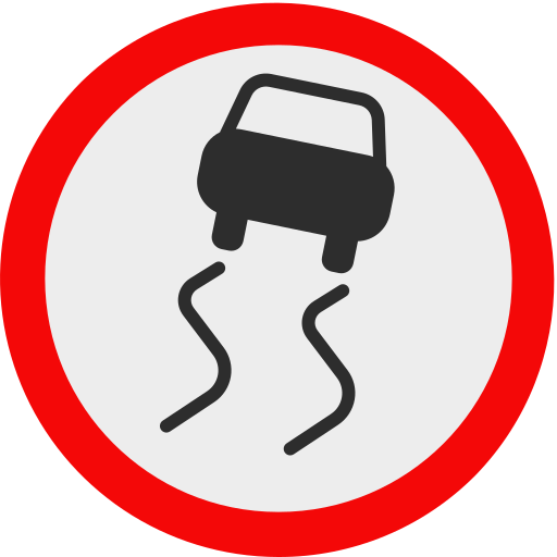 滑りやすい路面 Generic Flat icon