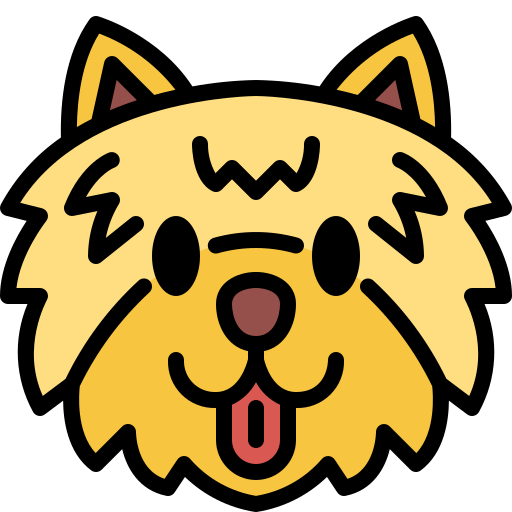 Pomeranian Generic Outline Color icon