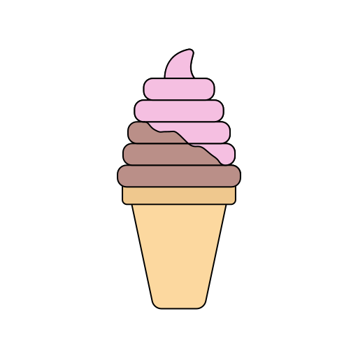 아이스크림 Generic Thin Outline Color icon