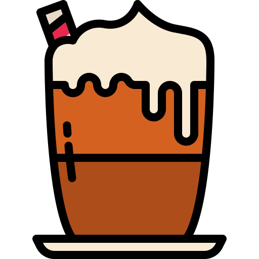 Iced coffee Generic Outline Color icon