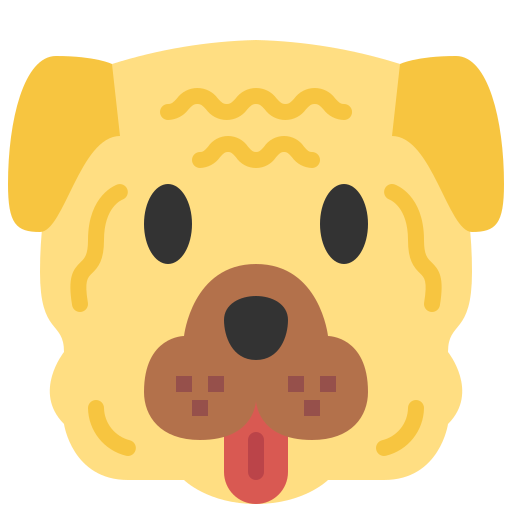 Shar pei Basic Straight Flat icon