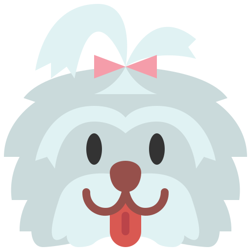 Shih tzu Basic Straight Flat icon