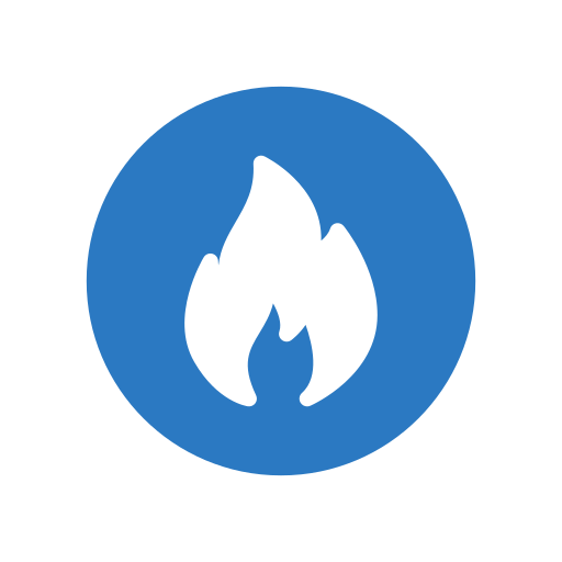 Flame Generic Blue icon