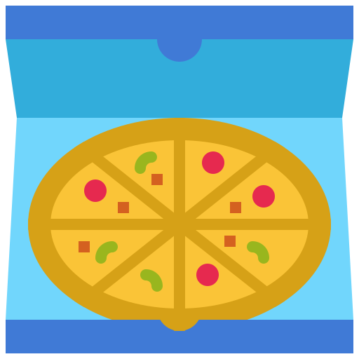 pizzakarton Generic Flat icon