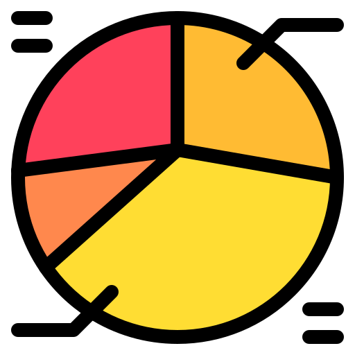 Pie chart Generic Outline Color icon