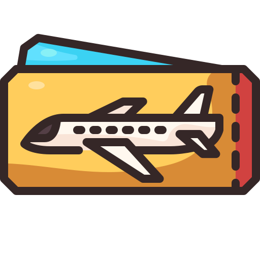 Ticket Generic Outline Color icon