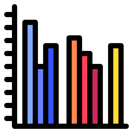 statistiques Generic Outline Color Icône