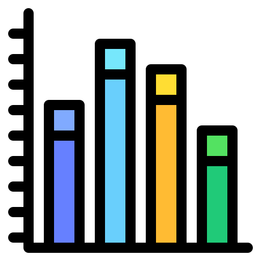 statistiques Generic Outline Color Icône