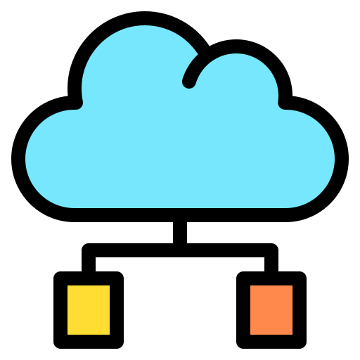 servidor nuvem Generic Outline Color Ícone