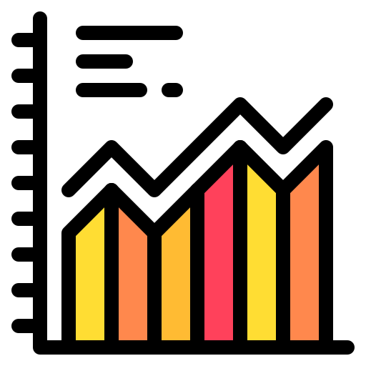 wykres statystyczny Generic Outline Color ikona
