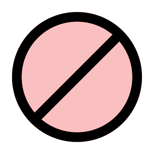 禁止された Generic Outline Color icon