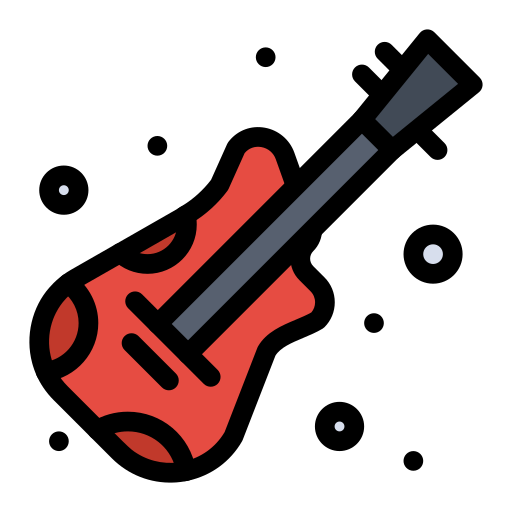 Guitar Generic Outline Color icon