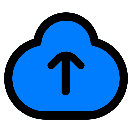 caricamento su cloud Generic Outline Color icona