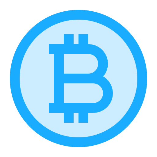bitcoin Generic Blue Ícone