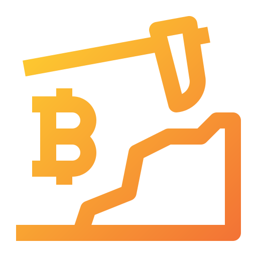 minería bitcoin Generic Gradient icono