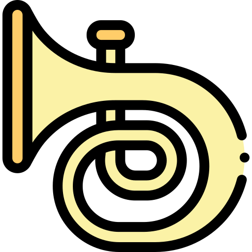 tuba Detailed Rounded Lineal color icon