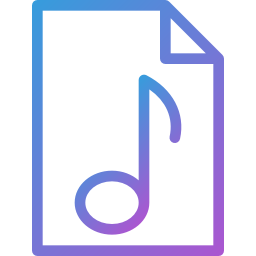 Audio file Dreamstale Gradient icon