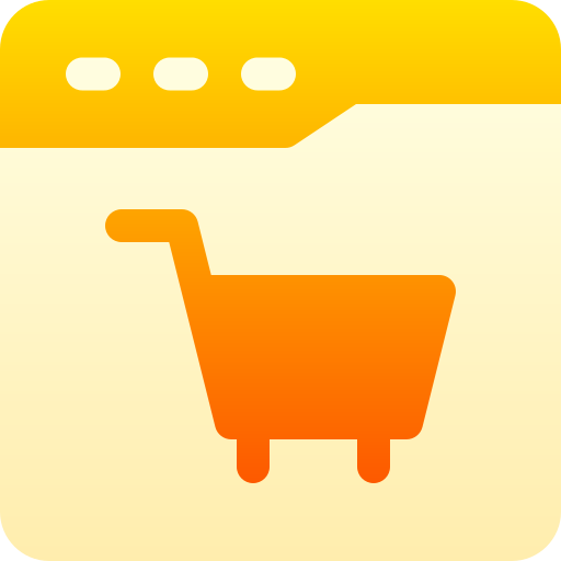 Online shopping Basic Gradient Gradient icon