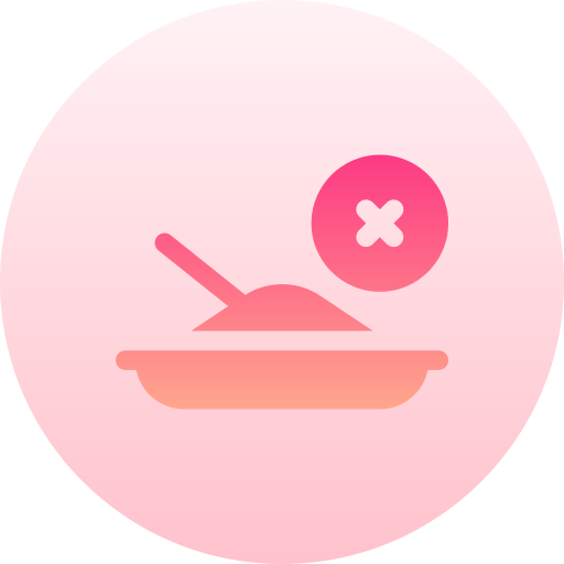 Lack of food Basic Gradient Circular icon