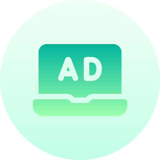 Advertising Basic Gradient Circular icon