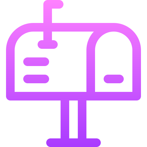 postbus Basic Gradient Lineal color icoon