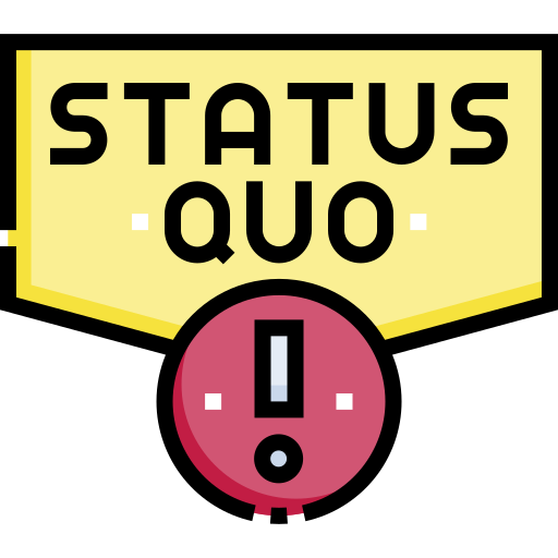status quo Detailed Straight Lineal color icon
