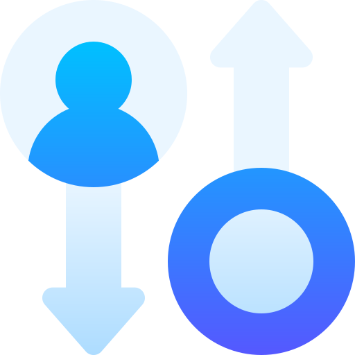 Exchange Basic Gradient Gradient icon
