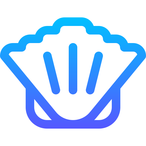 muschel Basic Gradient Lineal color icon