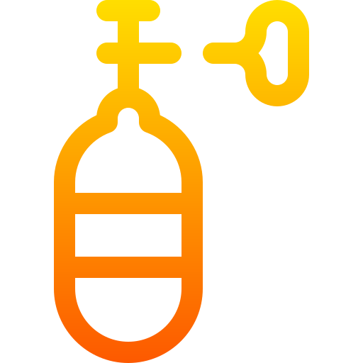 Gas cylinder Basic Gradient Lineal color icon