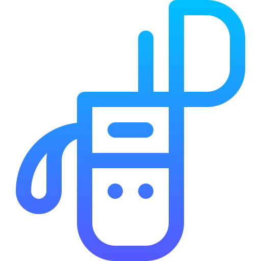 talkie walkie Basic Gradient Lineal color Icône
