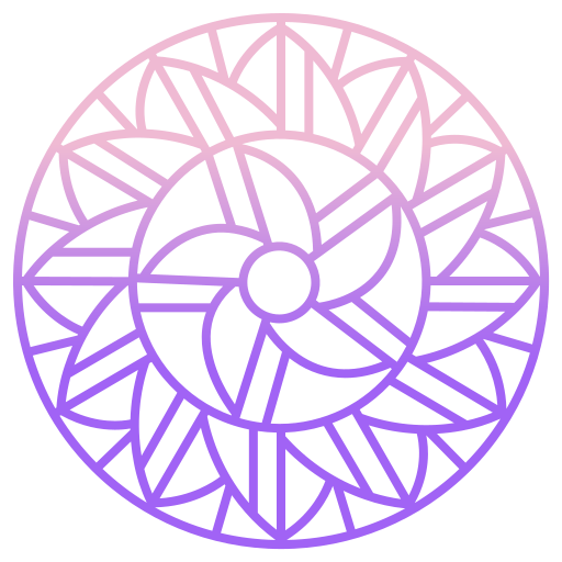 Mandala Icongeek26 Outline Gradient icon