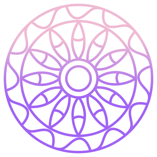 mandala Icongeek26 Outline Gradient ikona