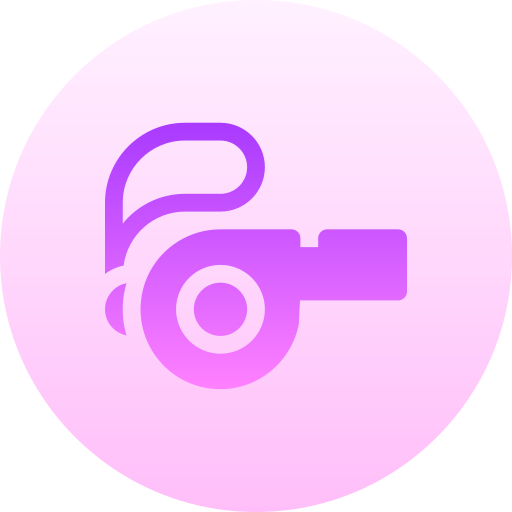 Whistle Basic Gradient Circular icon