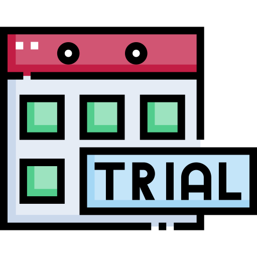 トライアル Detailed Straight Lineal color icon