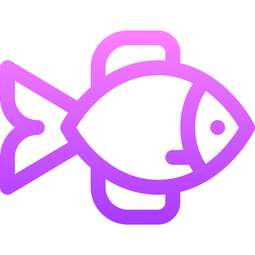 pez payaso Basic Gradient Lineal color icono