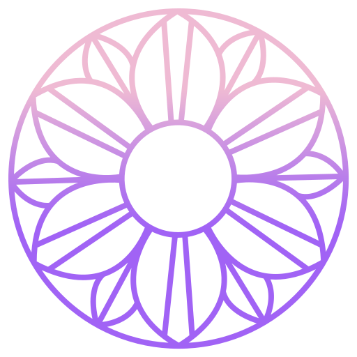 mandala Icongeek26 Outline Gradient Ícone