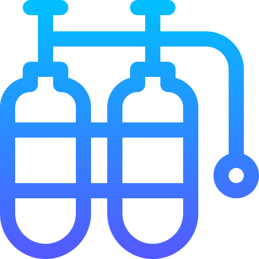 트윈 탱크 Basic Gradient Lineal color icon