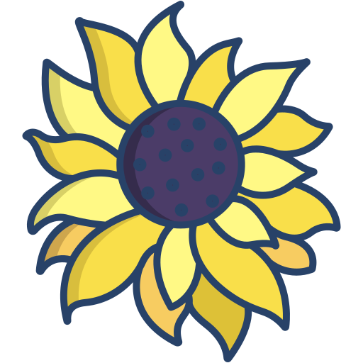 Sunflower Icongeek26 Linear Colour icon