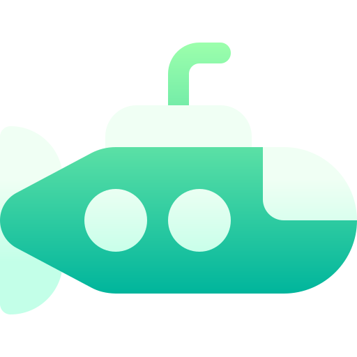 Submarine Basic Gradient Gradient icon