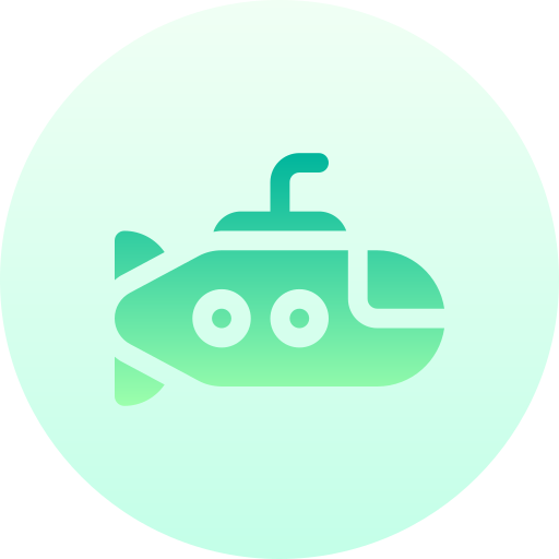 Submarine Basic Gradient Circular icon
