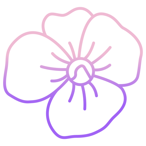 flor Icongeek26 Outline Gradient icono