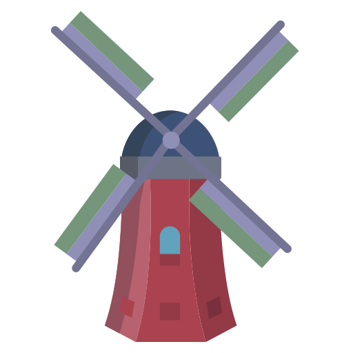 windmolen Icongeek26 Flat icoon
