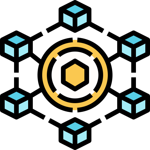 blockchain Linector Lineal Color ikona