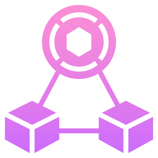 blockchain Generic Flat Gradient icoon