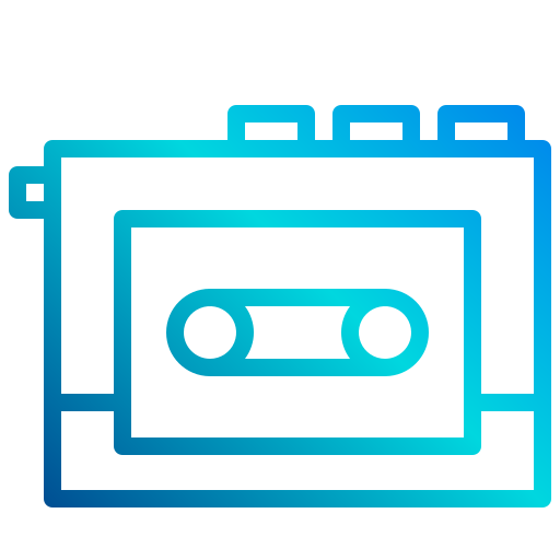 Tape player xnimrodx Lineal Gradient icon