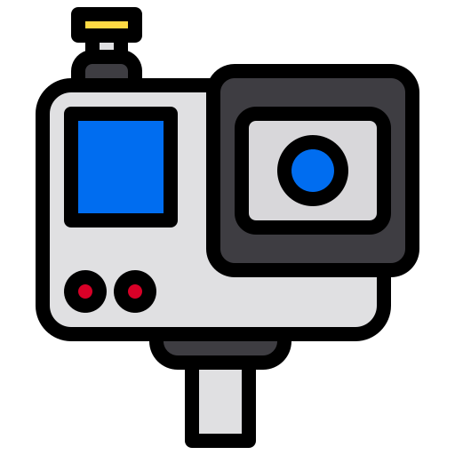cámara de acción xnimrodx Lineal Color icono